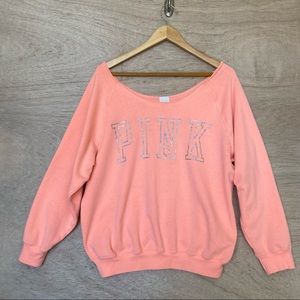 Victoria’s secret PINK. Off the shoulder sweater. Large.